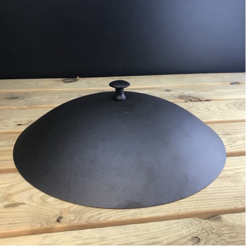 13" (33cm) Spun iron oven safe wok lid